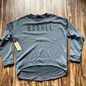 NOBULL High-Low Logo Grey Crewneck size Small